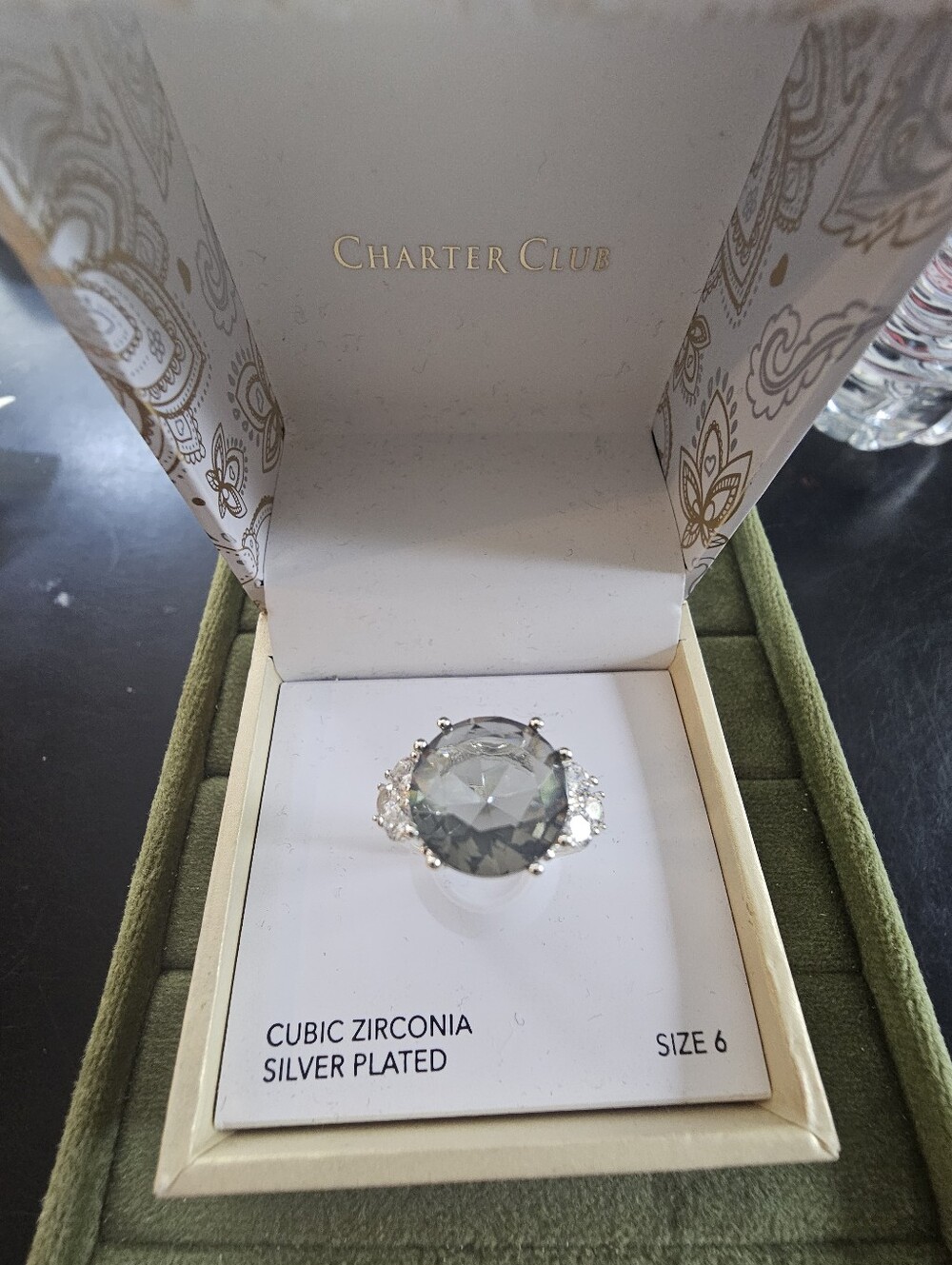 Silver Plated Ring Size 6